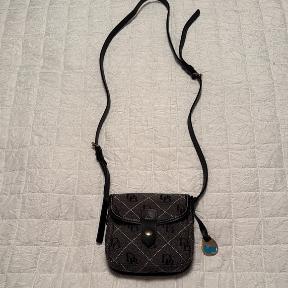 Dooney & Bourke Handbags - Dooney & Bourke Black and Gray Crossbody Bag